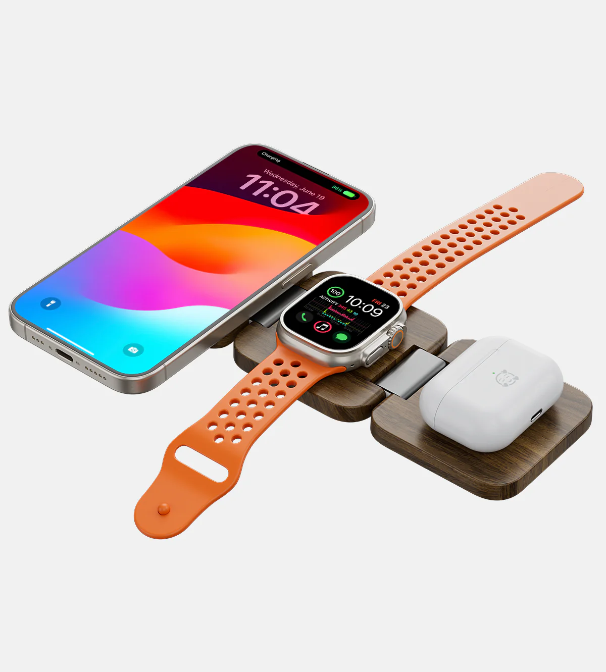 KUXIU X55 Nature Series 3-in-1 Foldable Magnetic Wireless Charging Station