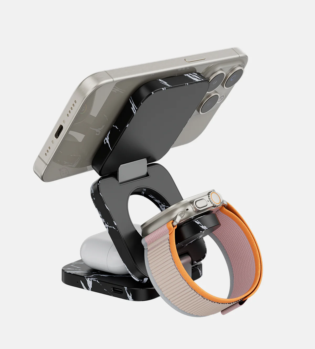 KUXIU X55 Nature Series 3-in-1 Foldable Magnetic Wireless Charging Station