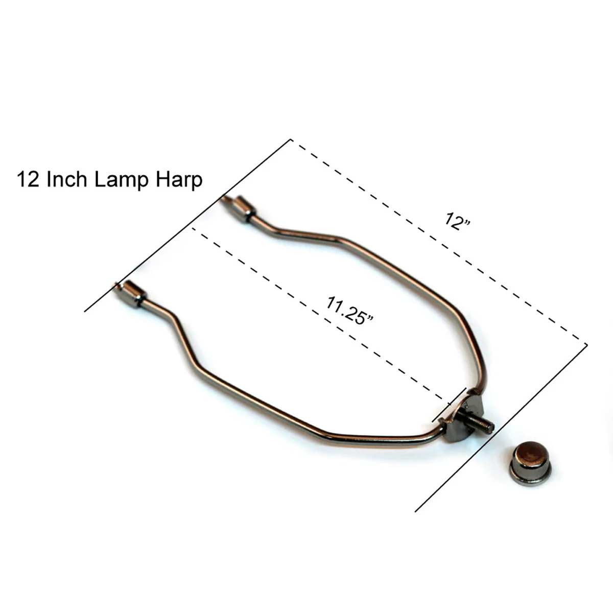 Lamp Harp Kit (Nickel Silver)