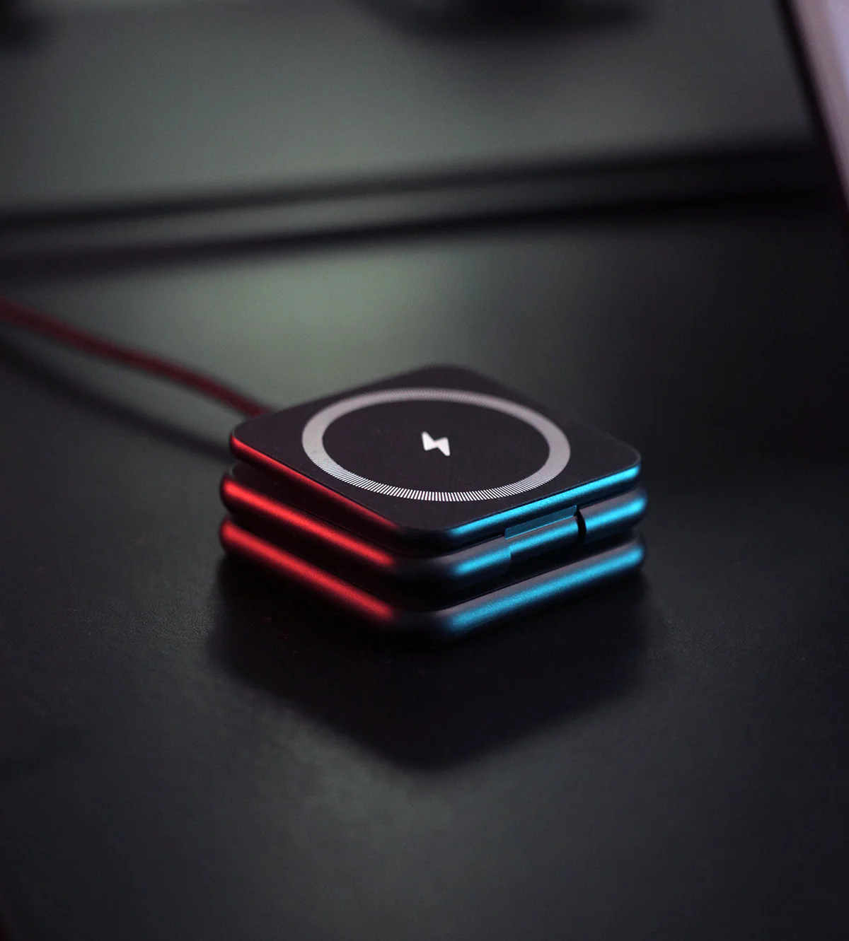 KUXIU X40 3-in-1 MagSafe Foldable Charging Stand - Black