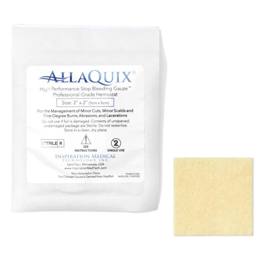 AllaQuix® High Performance Stop Bleeding Gauze (2x2)
