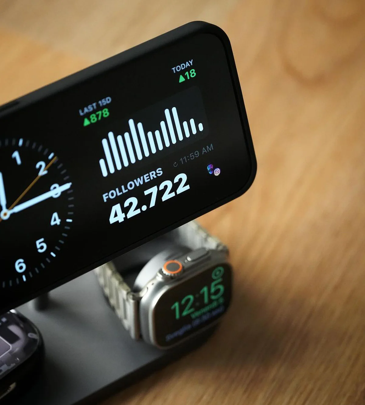 KUXIU X23 Pro 3-in-1 MagSafe Dual-Core Fast Charging Stand – Gray