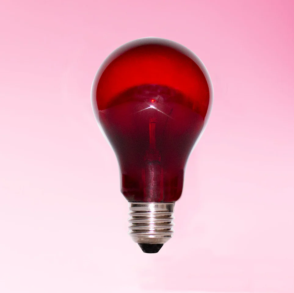 Chromalux® Unwind™ Red Incandescent Light Bulb For Sleep