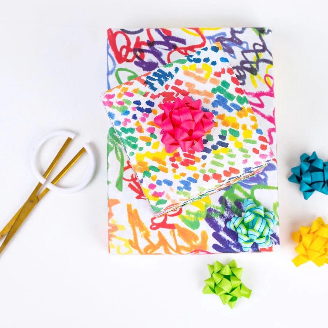 Funfetti/ Squiggles - Double-sided Eco Wrapping Paper for Everyday Gifting