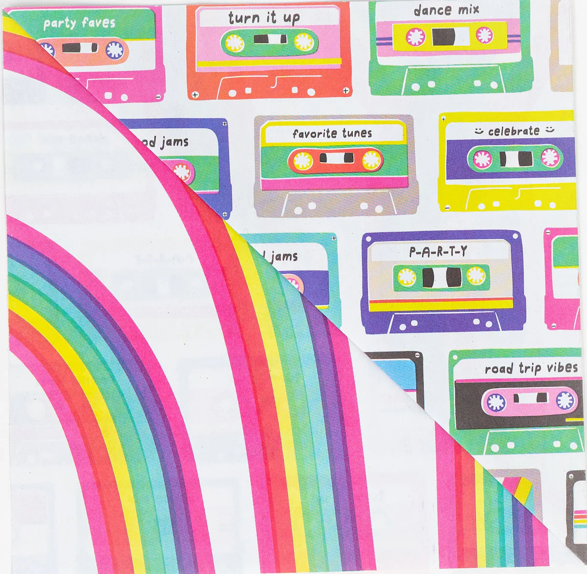 Mix Tape/Go Bows Party Wrapping Paper