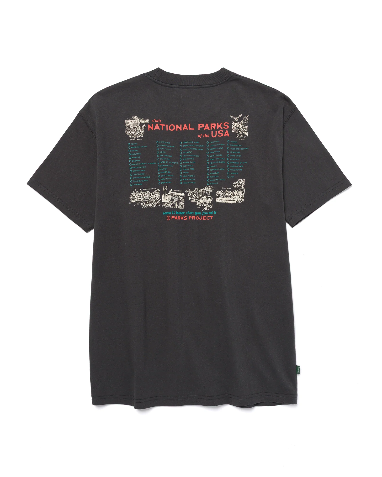 National Park Naturalist Checklist Tee