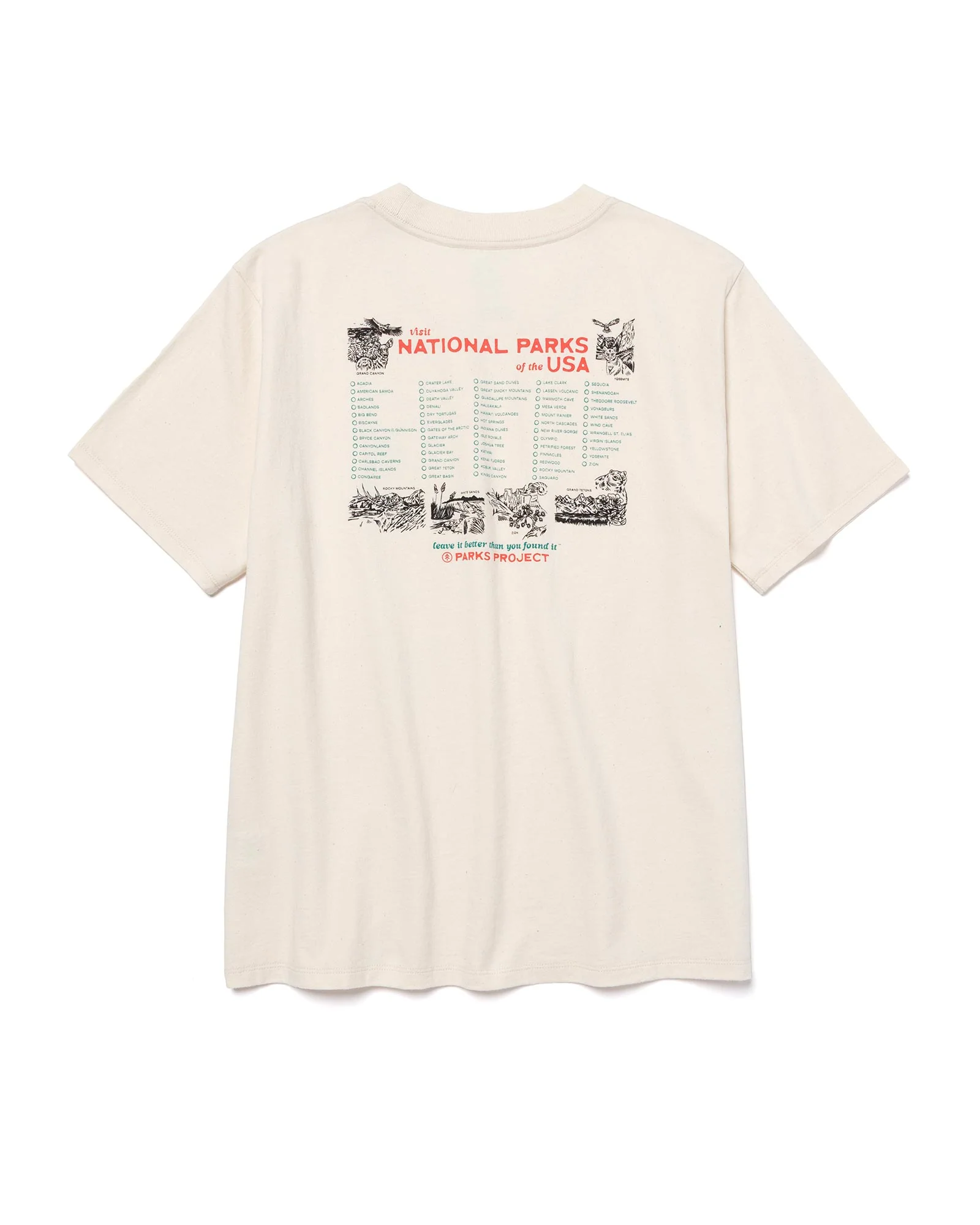 Women's National Park Naturalist Checklist Relaxed Tee