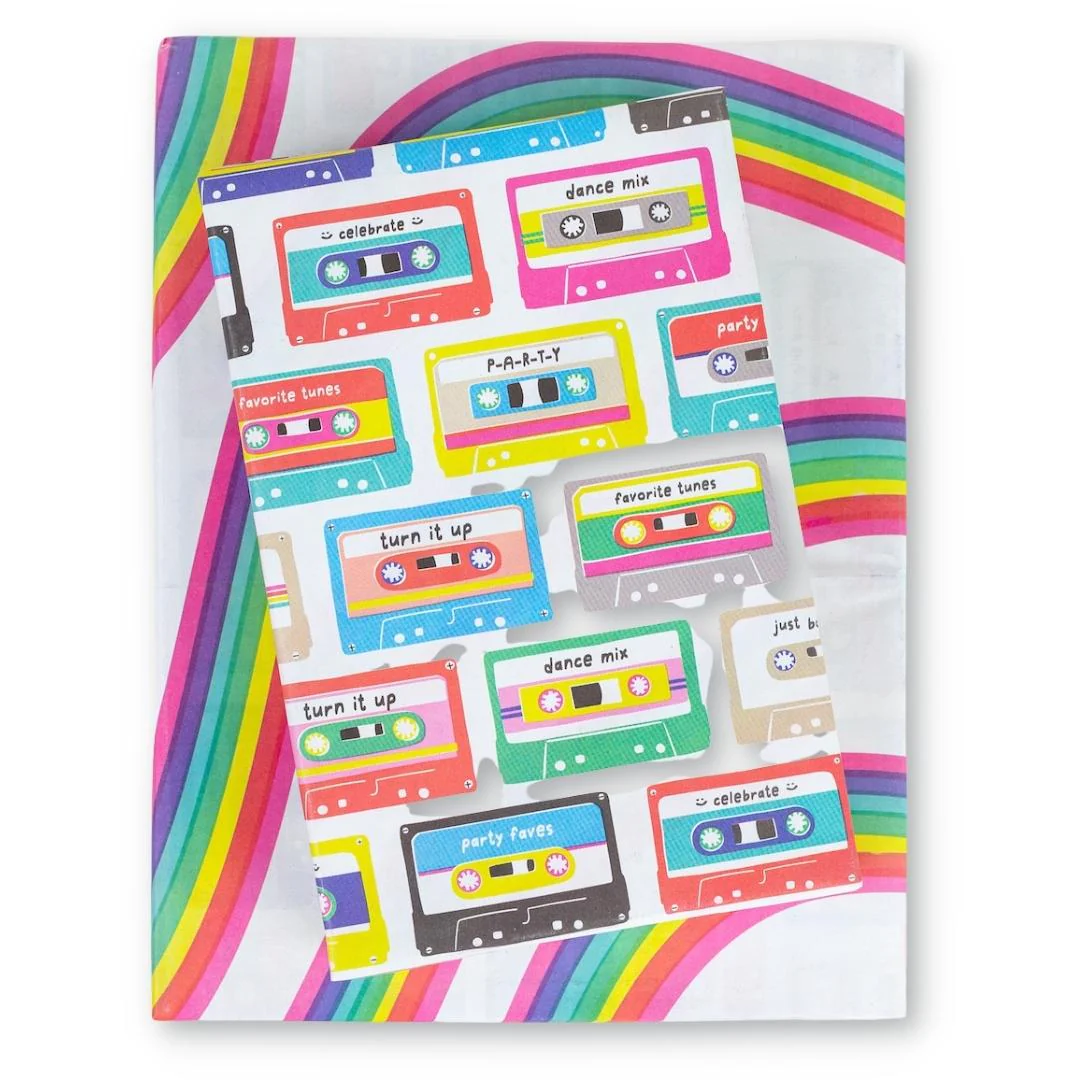 Mix Tape/Go Bows Party Wrapping Paper
