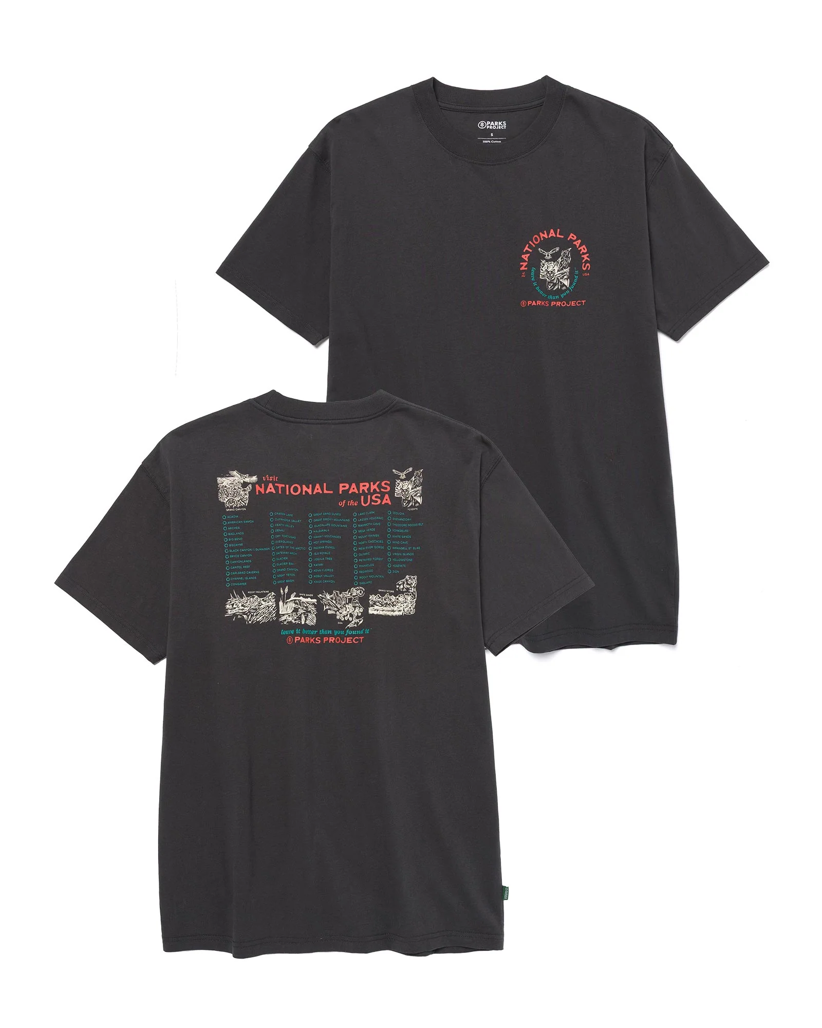 National Park Naturalist Checklist Tee