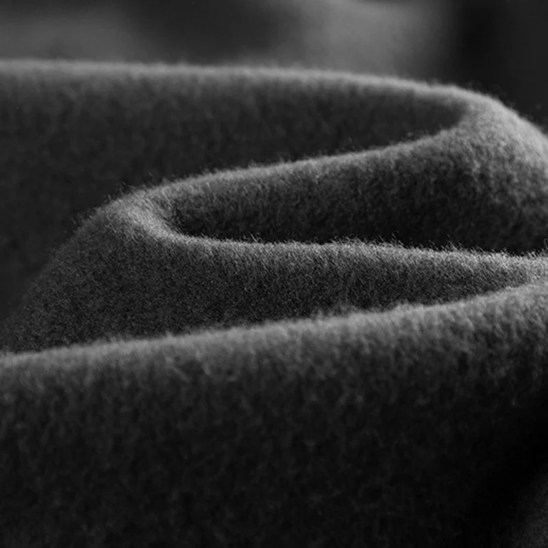 Men's Solid Plush Loose Elastic Waist Casual Sports Pants 03497832Z