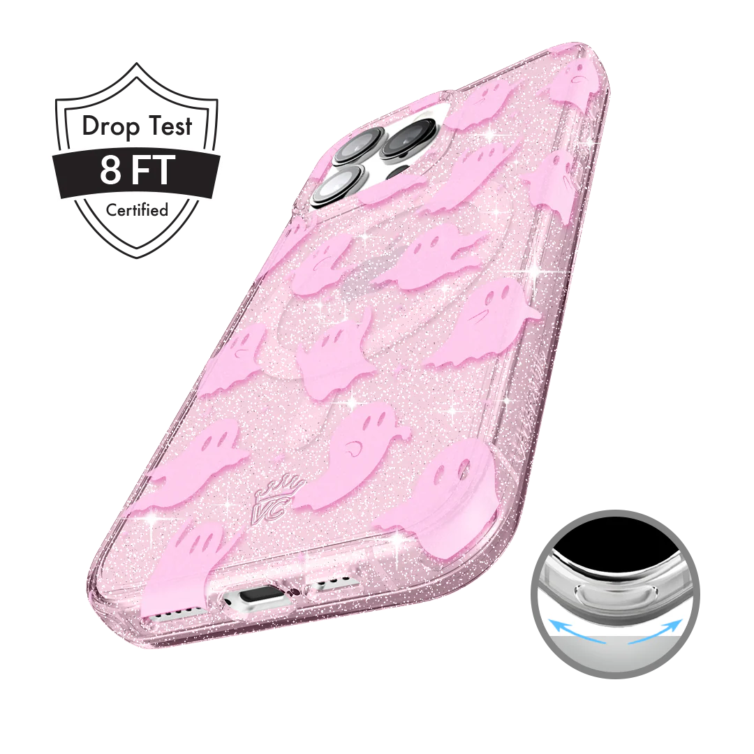 Ghosted Pink Glitter iPhone Case