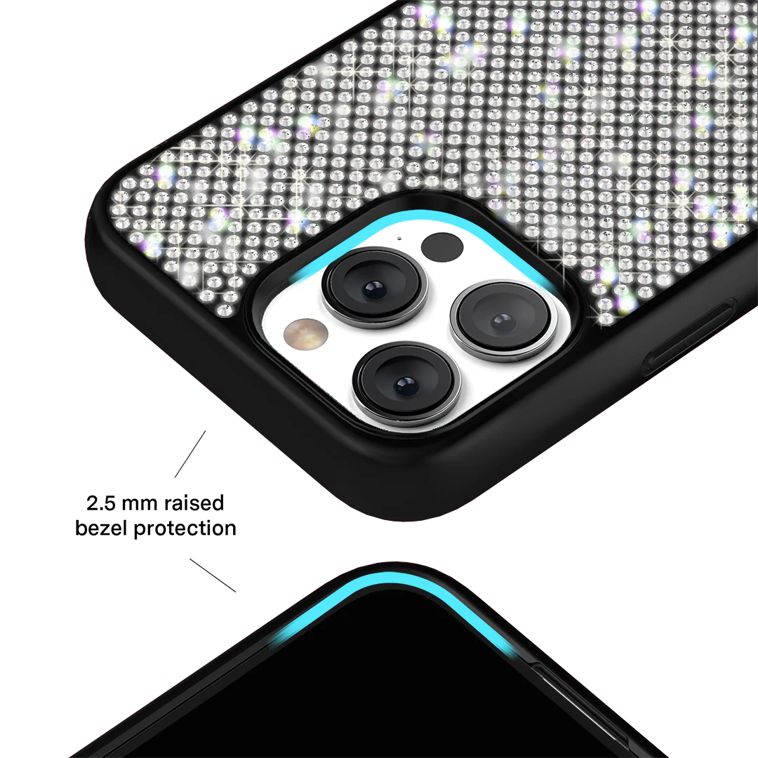 Black Caviar Crystals iPhone Case