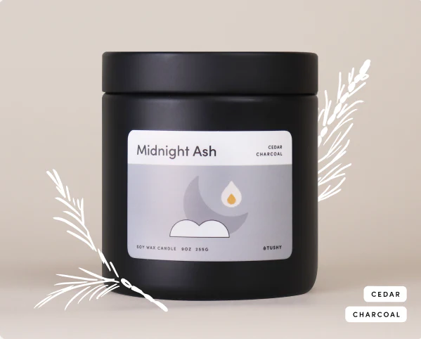 Midnight Ash Bathroom Candle