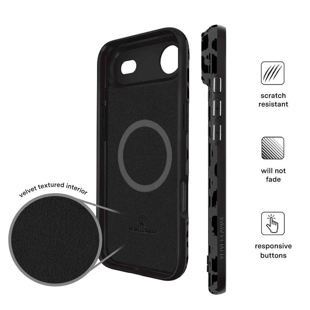 Black Leopard iPhone Case