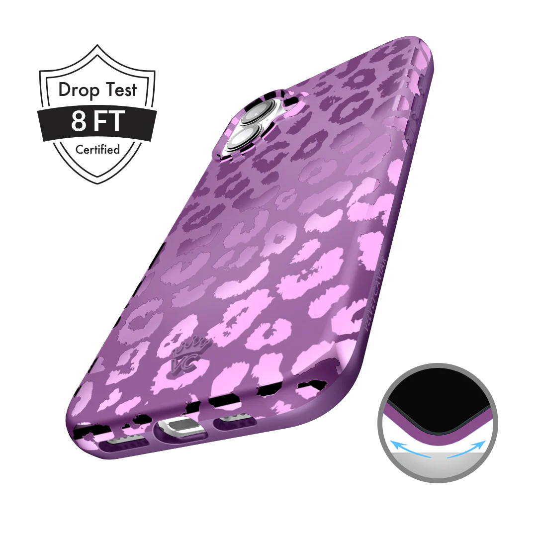 Amethyst Leopard iPhone Case