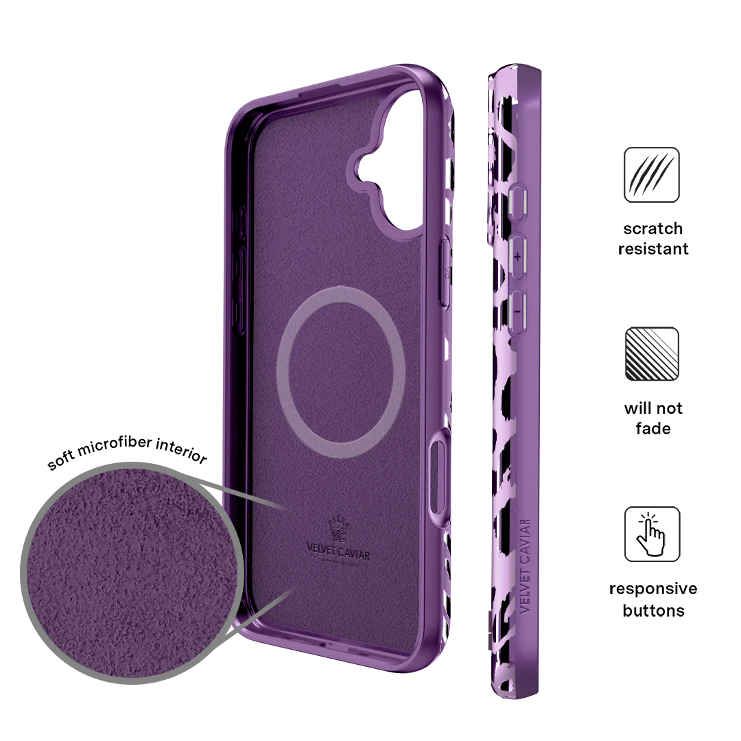 Amethyst Leopard iPhone Case