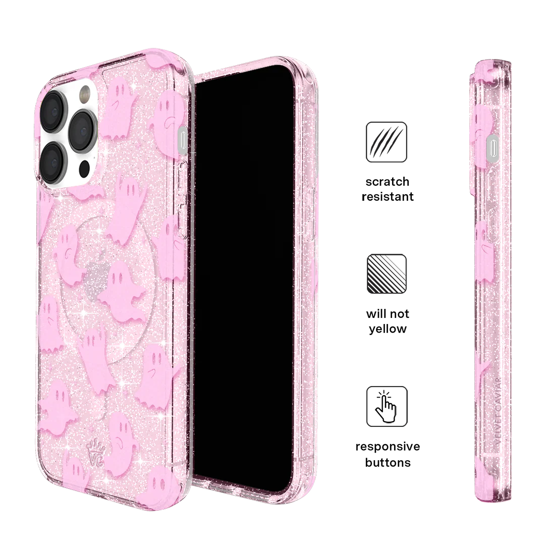 Ghosted Pink Glitter iPhone Case