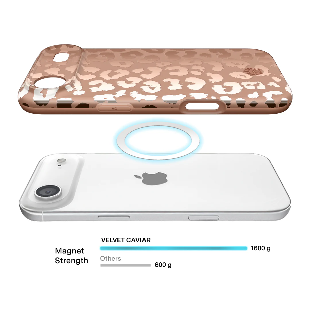 Bronze Chrome Leopard iPhone Case