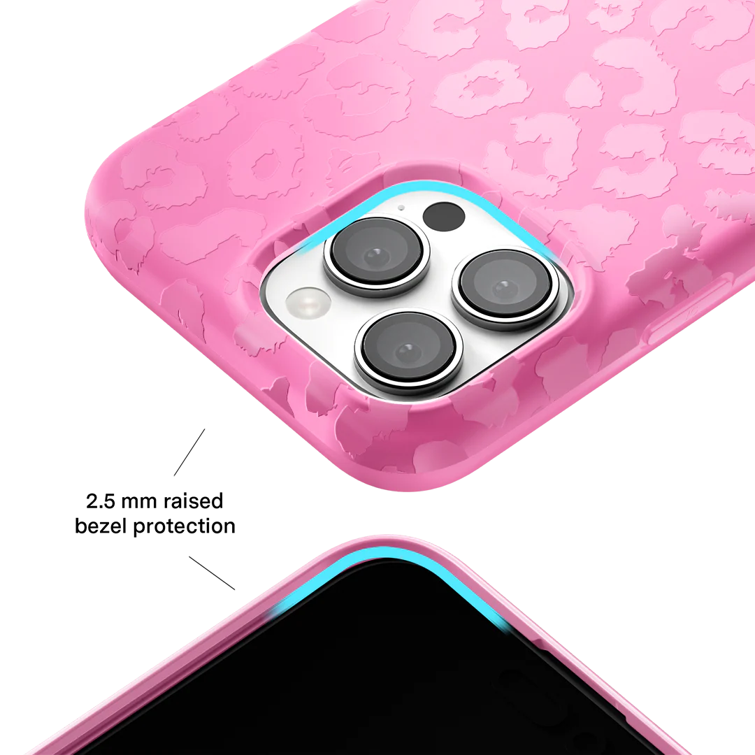 Hot Pink Leopard iPhone Case