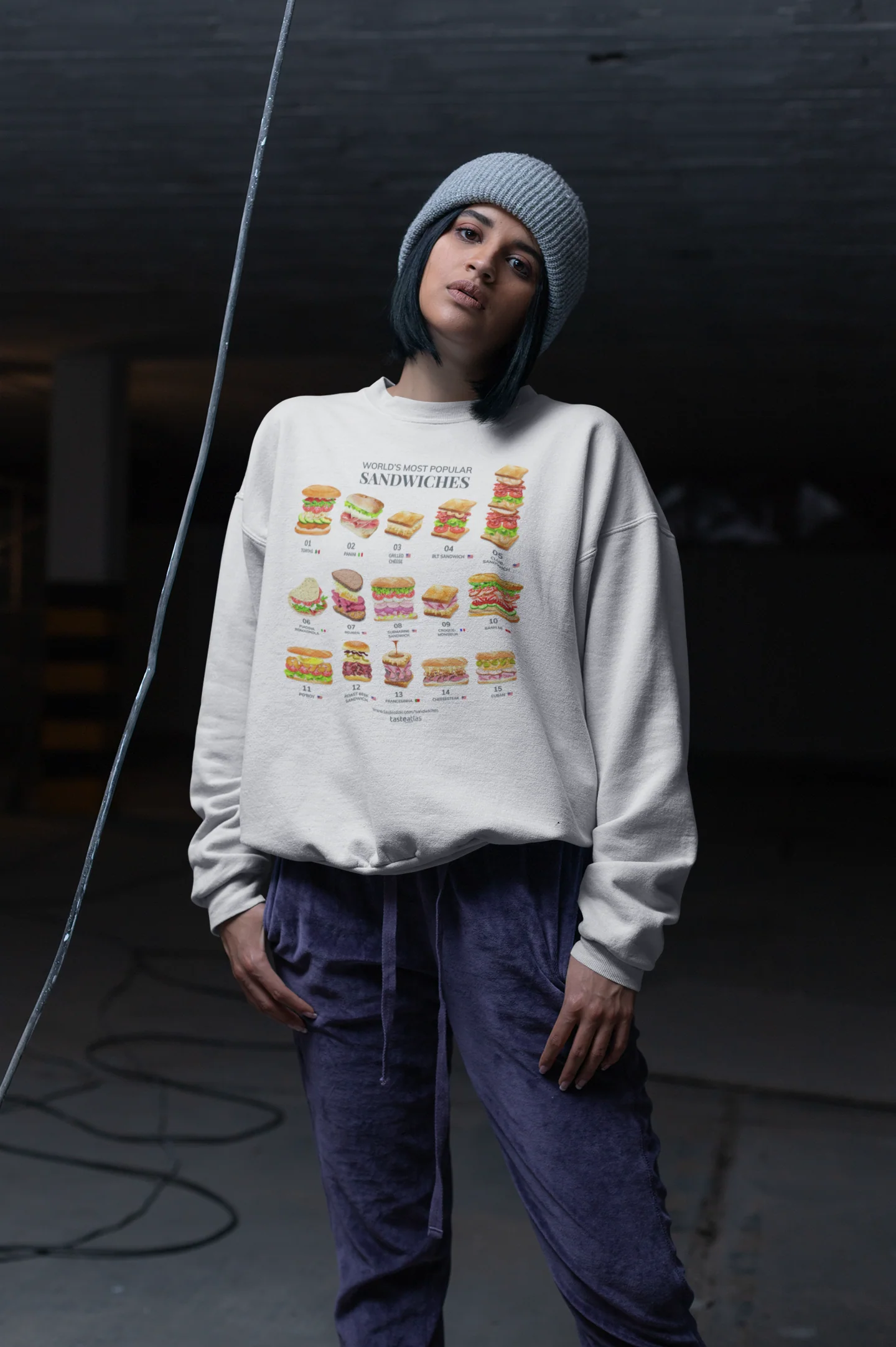 World's Most Popular Sandwiches Unisex Sweatshirt
