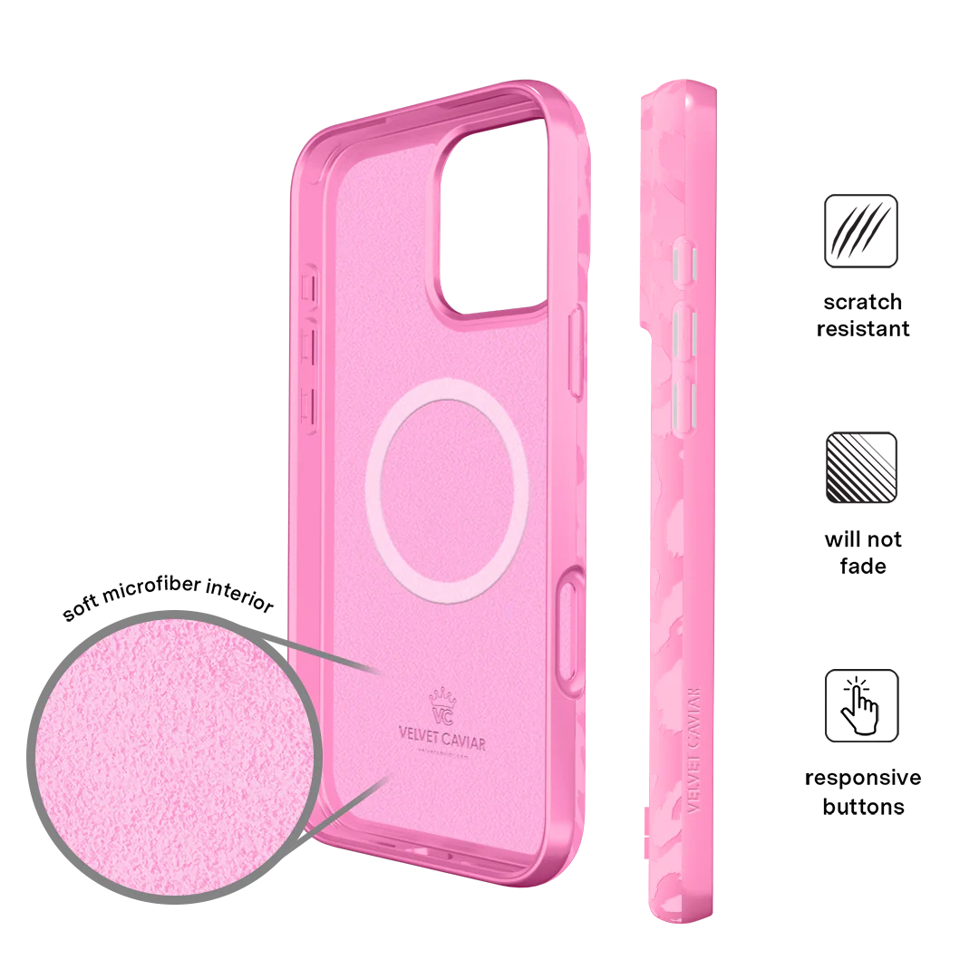 Hot Pink Leopard iPhone Case