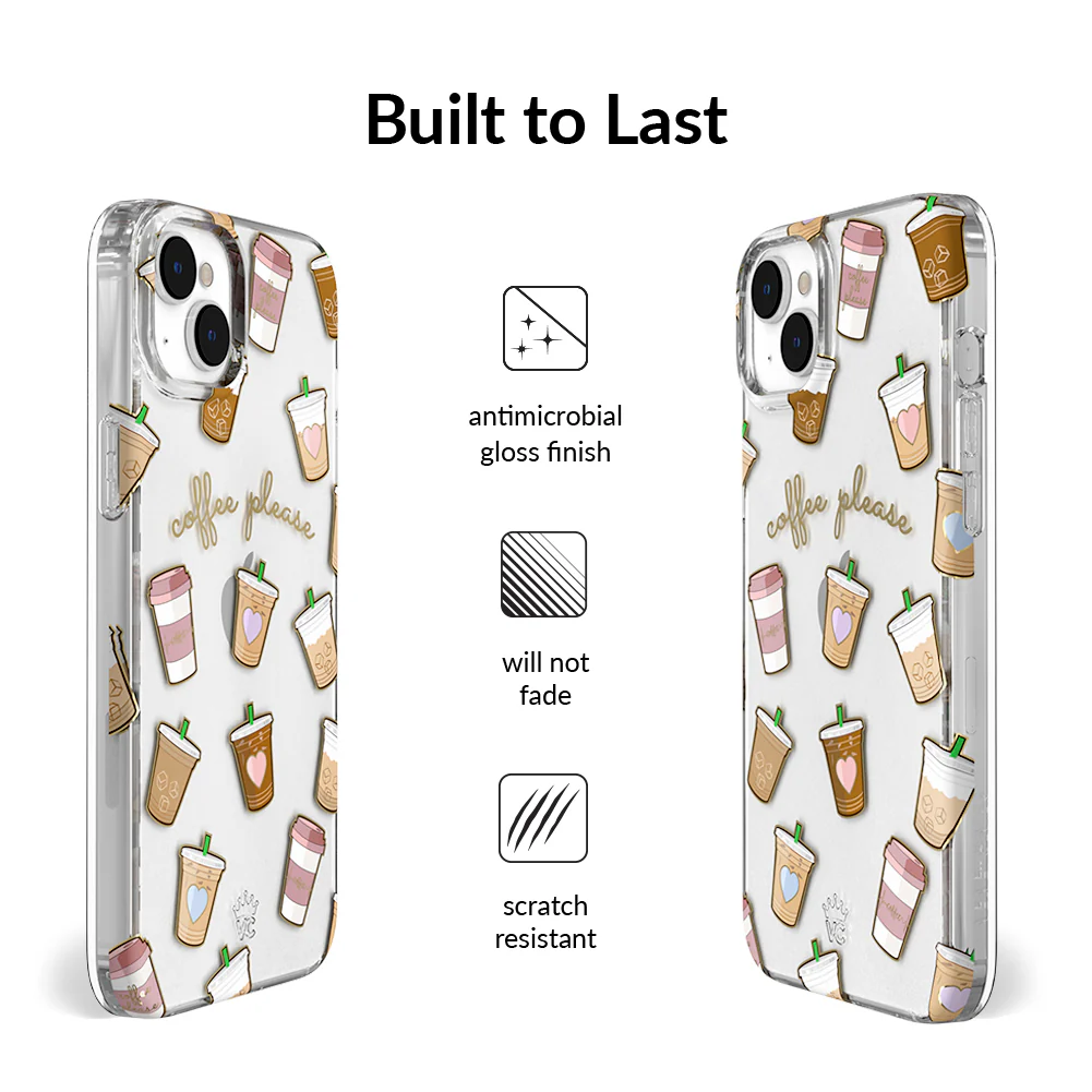 Coffee First iPhone Case