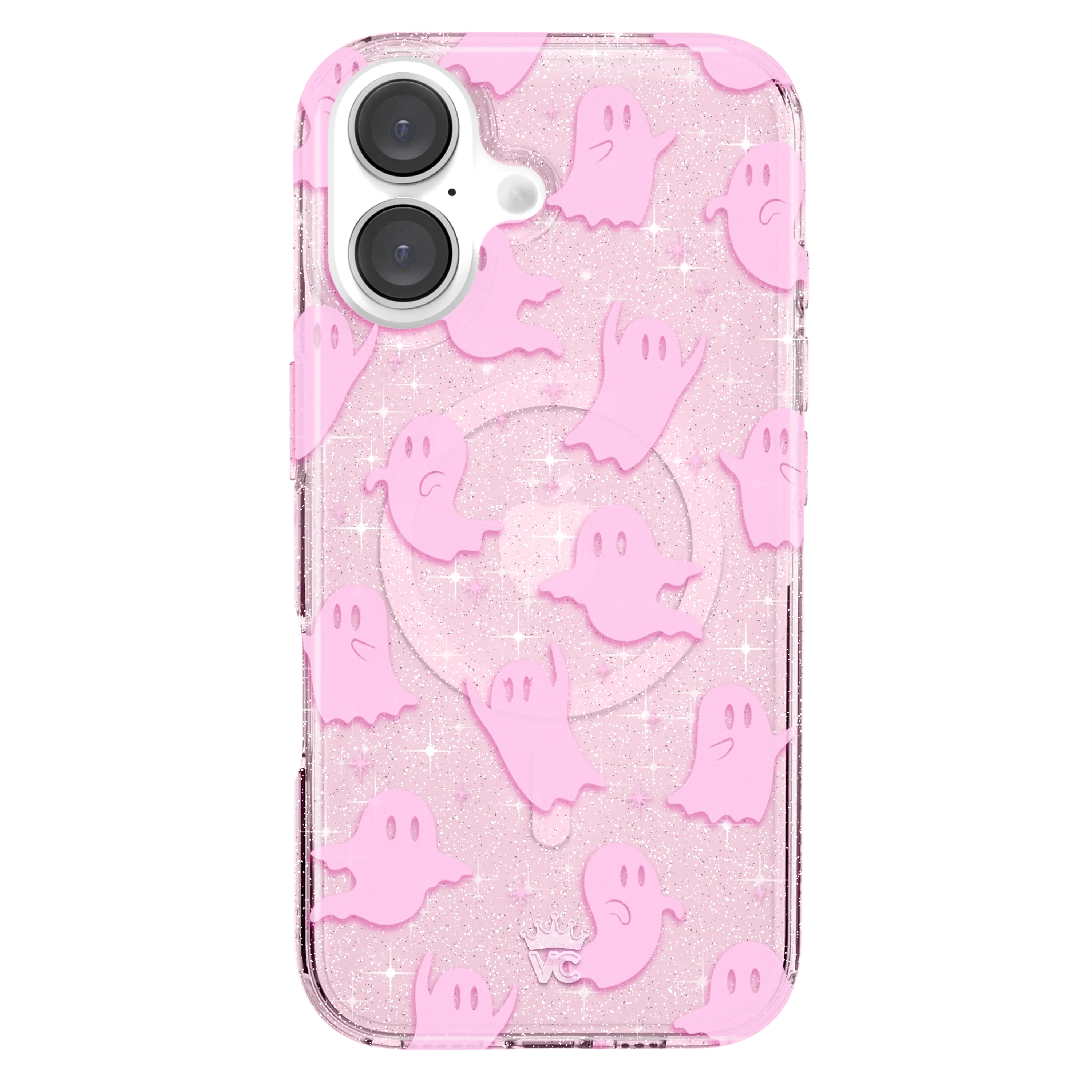 Ghosted Pink Glitter iPhone Case
