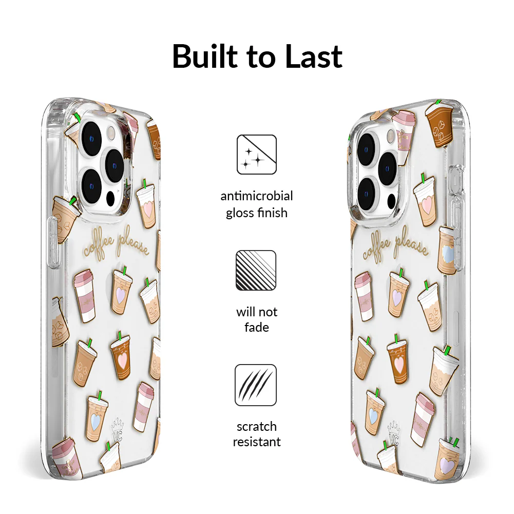 Coffee First iPhone Case