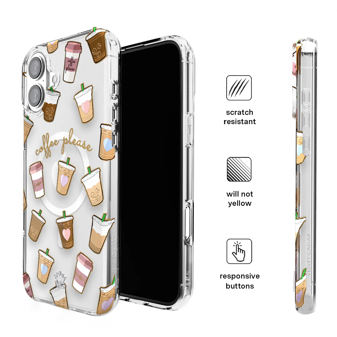 Coffee First iPhone Case