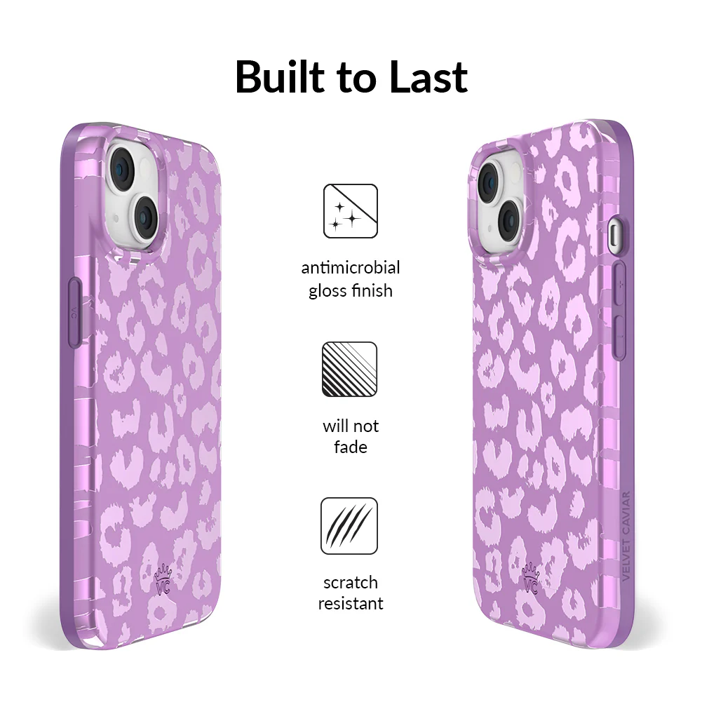 Amethyst Leopard iPhone Case