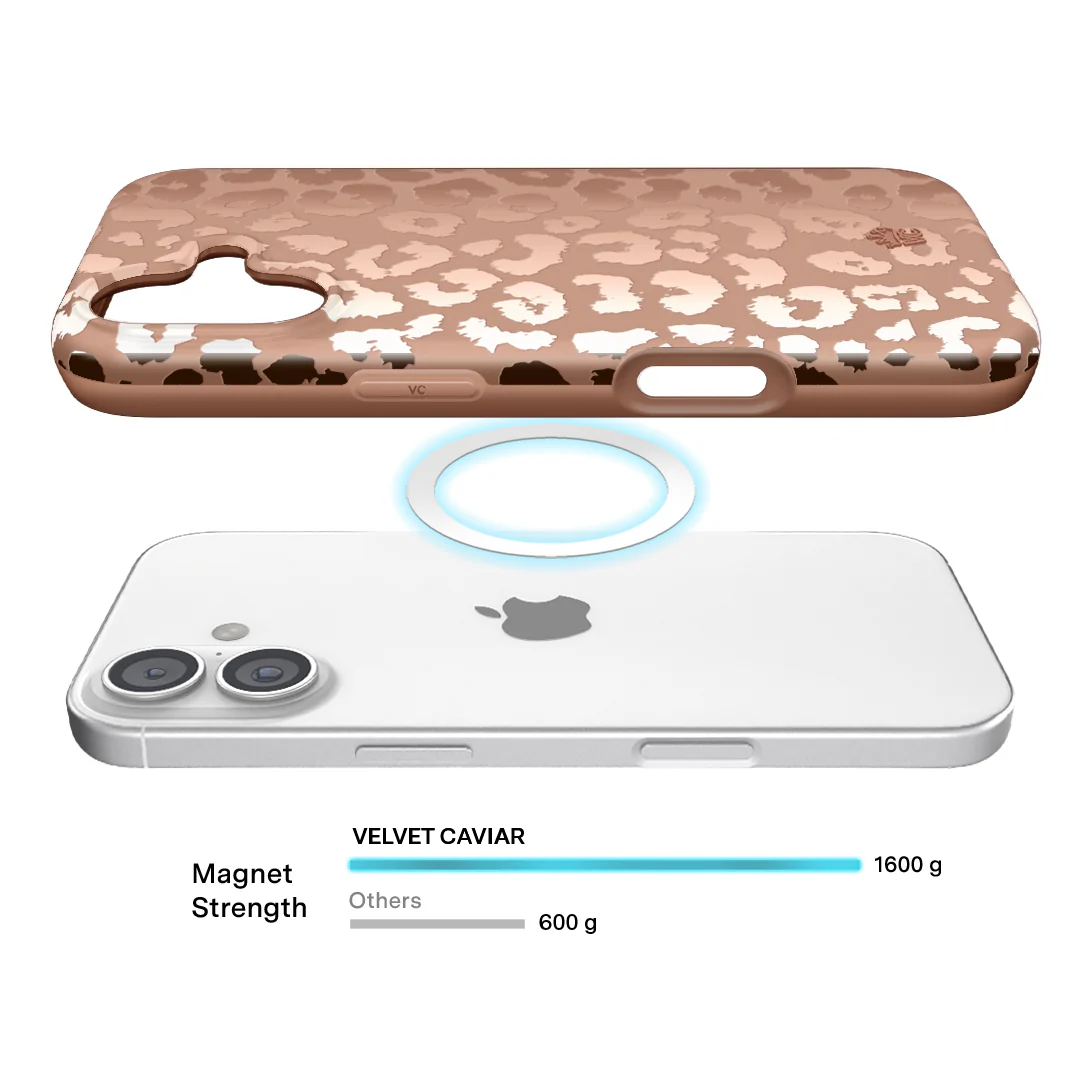 Bronze Chrome Leopard iPhone Case