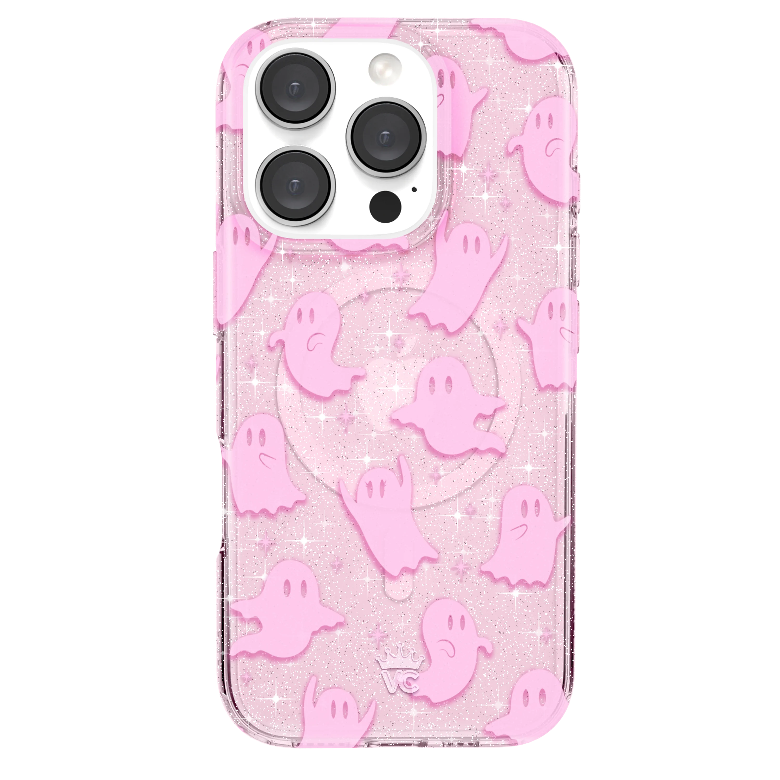 Ghosted Pink Glitter iPhone Case