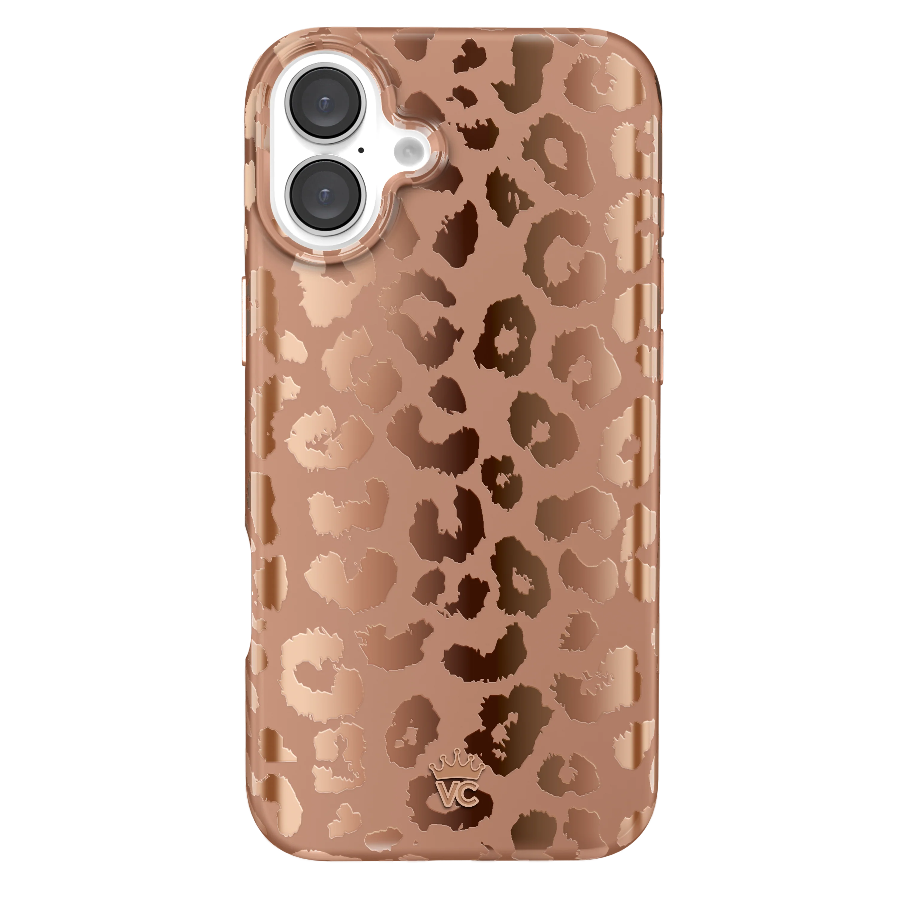 Bronze Chrome Leopard iPhone Case