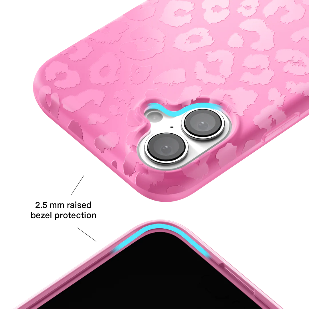 Hot Pink Leopard iPhone Case