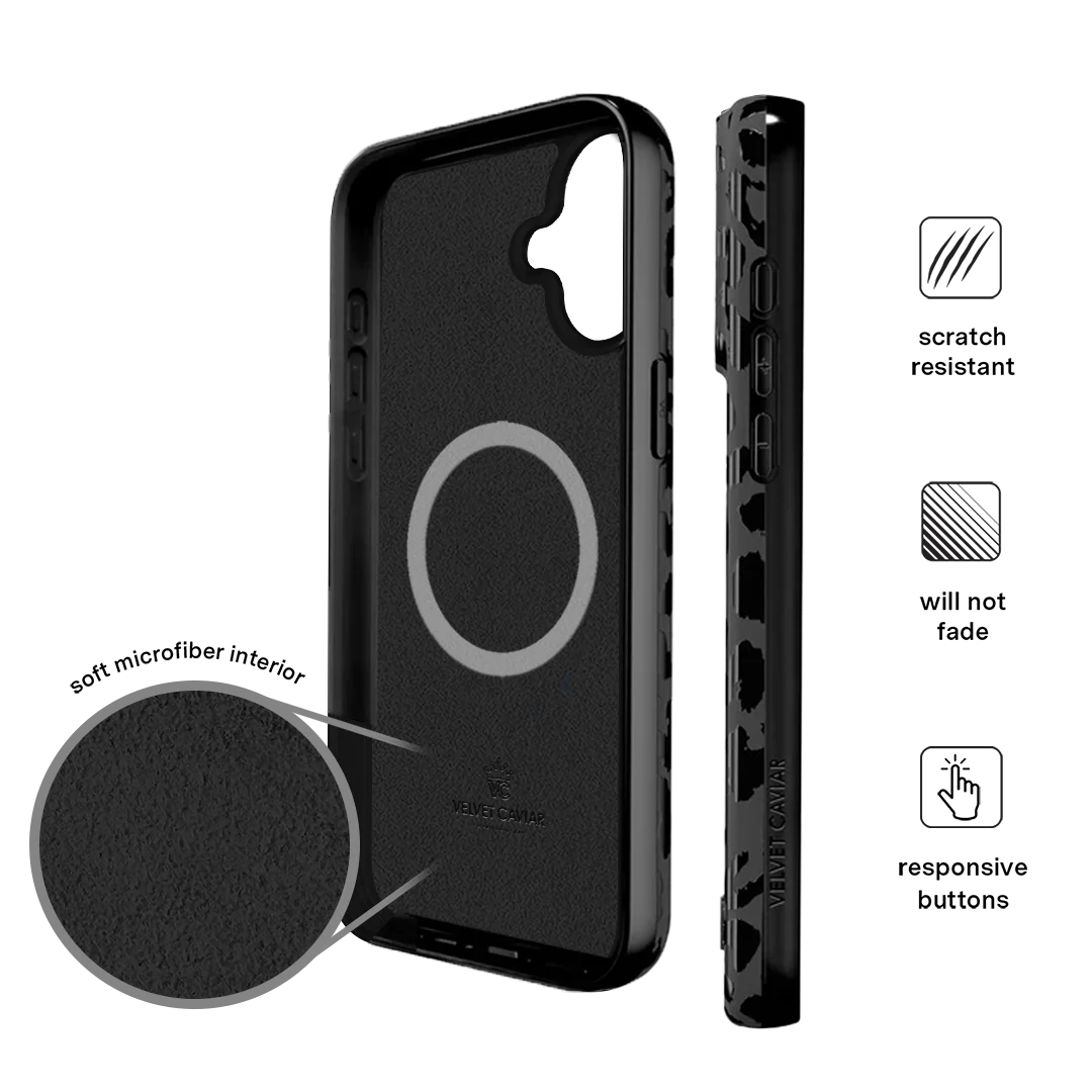 Black Leopard iPhone Case