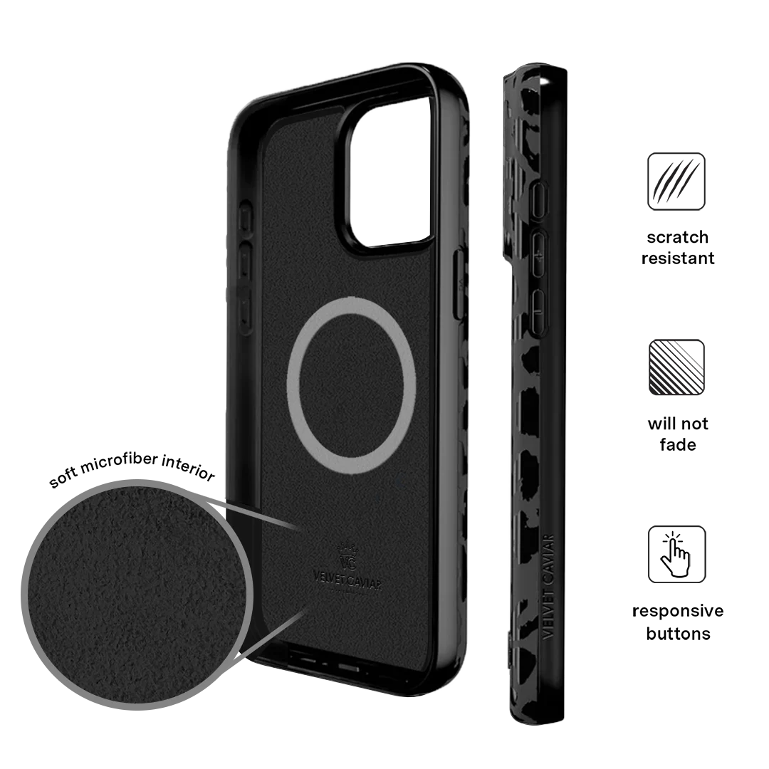 Black Leopard iPhone Case