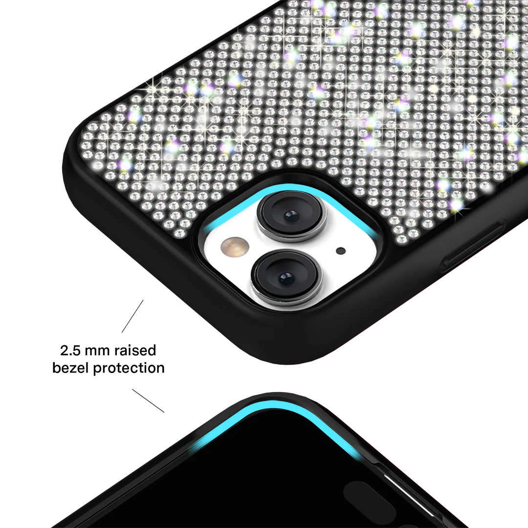 Black Caviar Crystals iPhone Case