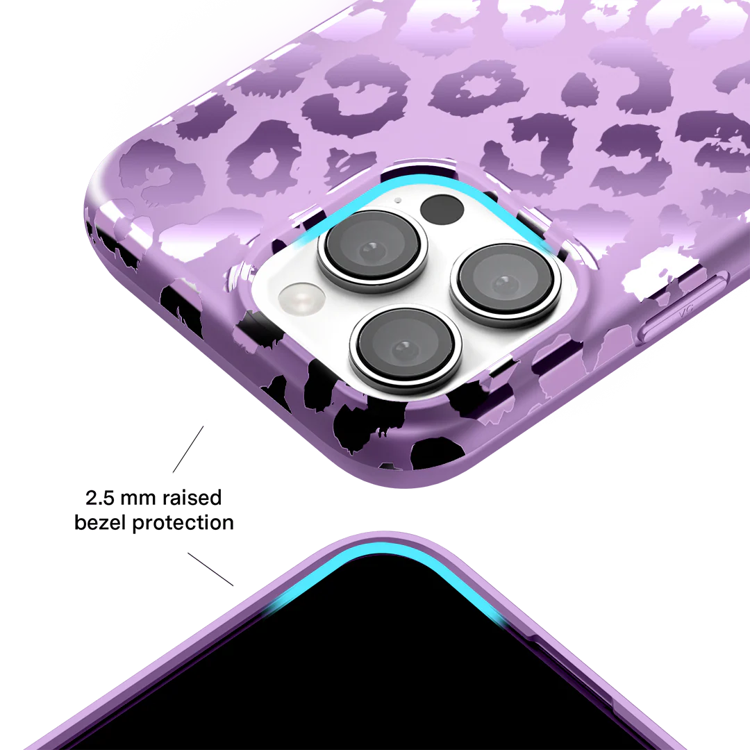 Amethyst Leopard iPhone Case