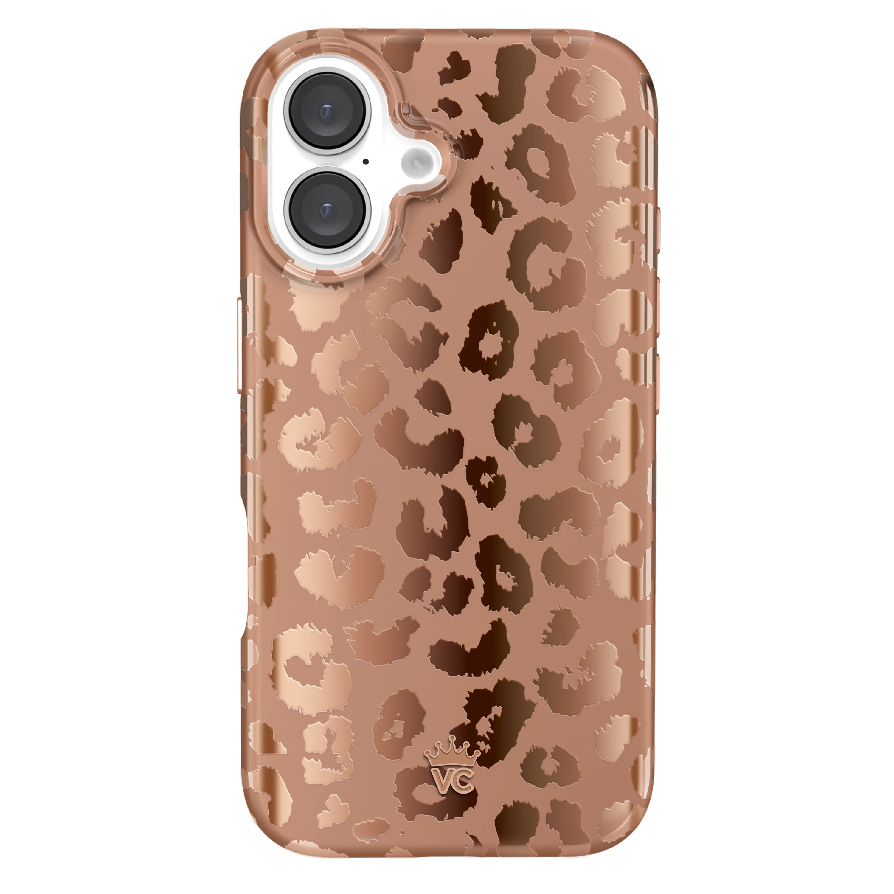 Bronze Chrome Leopard iPhone Case