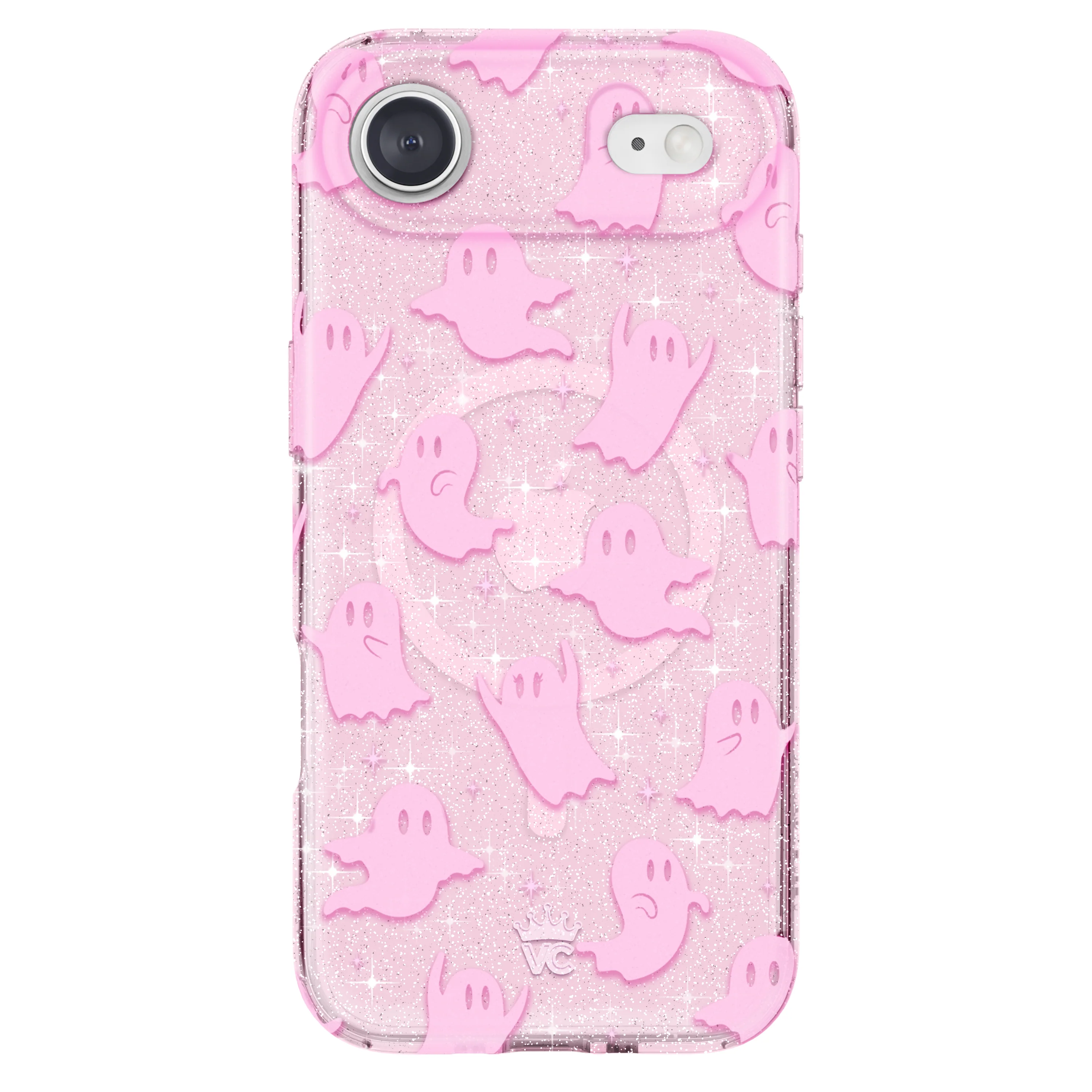 Ghosted Pink Glitter iPhone Case
