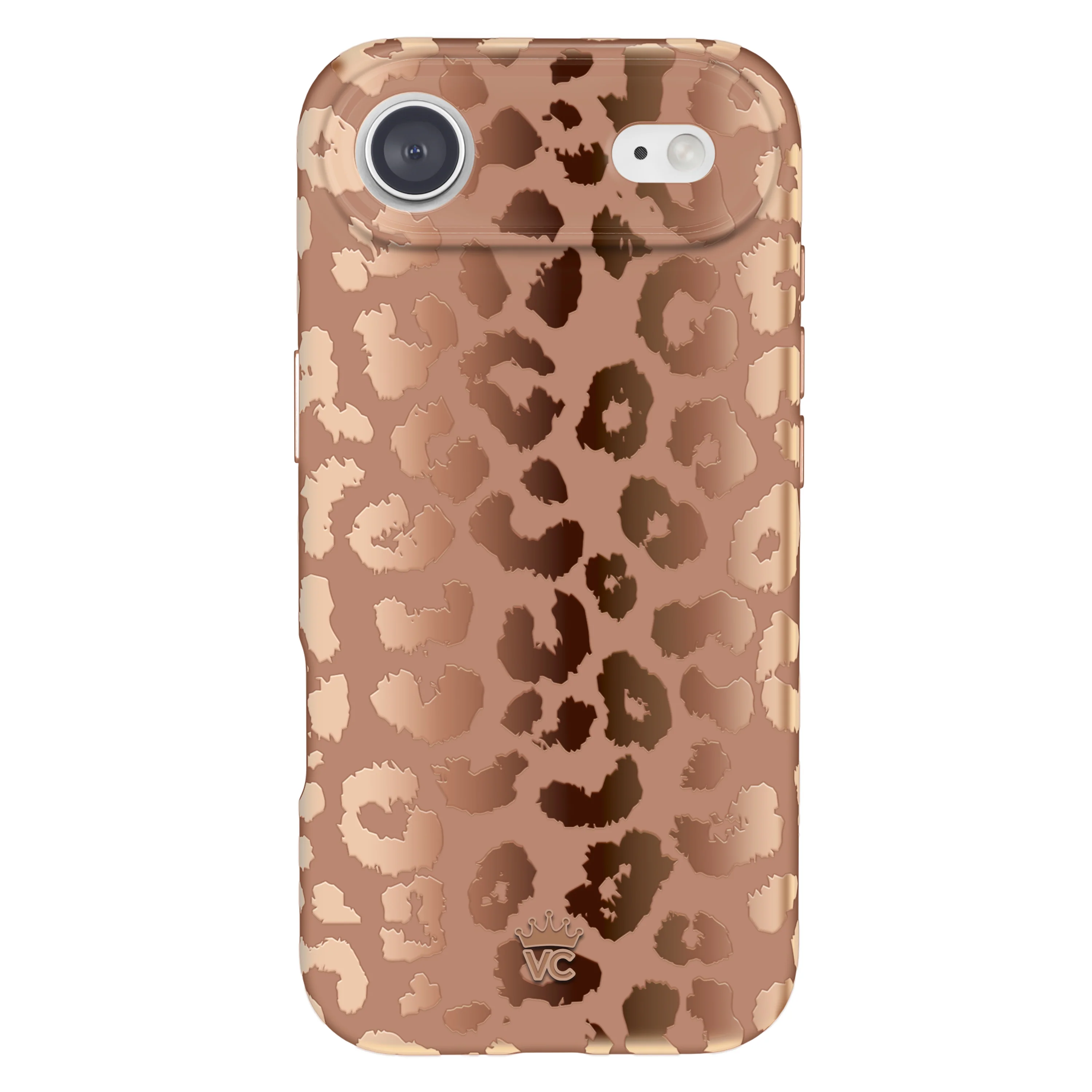 Bronze Chrome Leopard iPhone Case