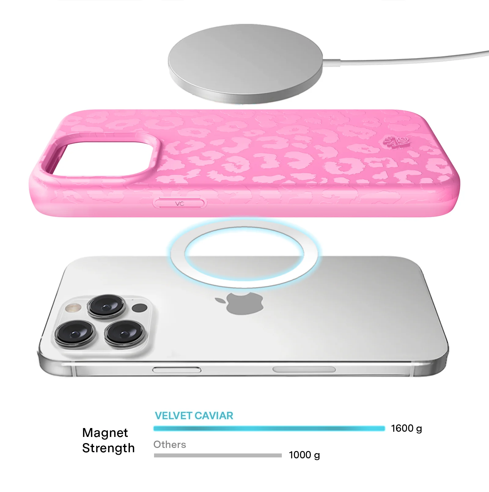 Hot Pink Leopard iPhone Case