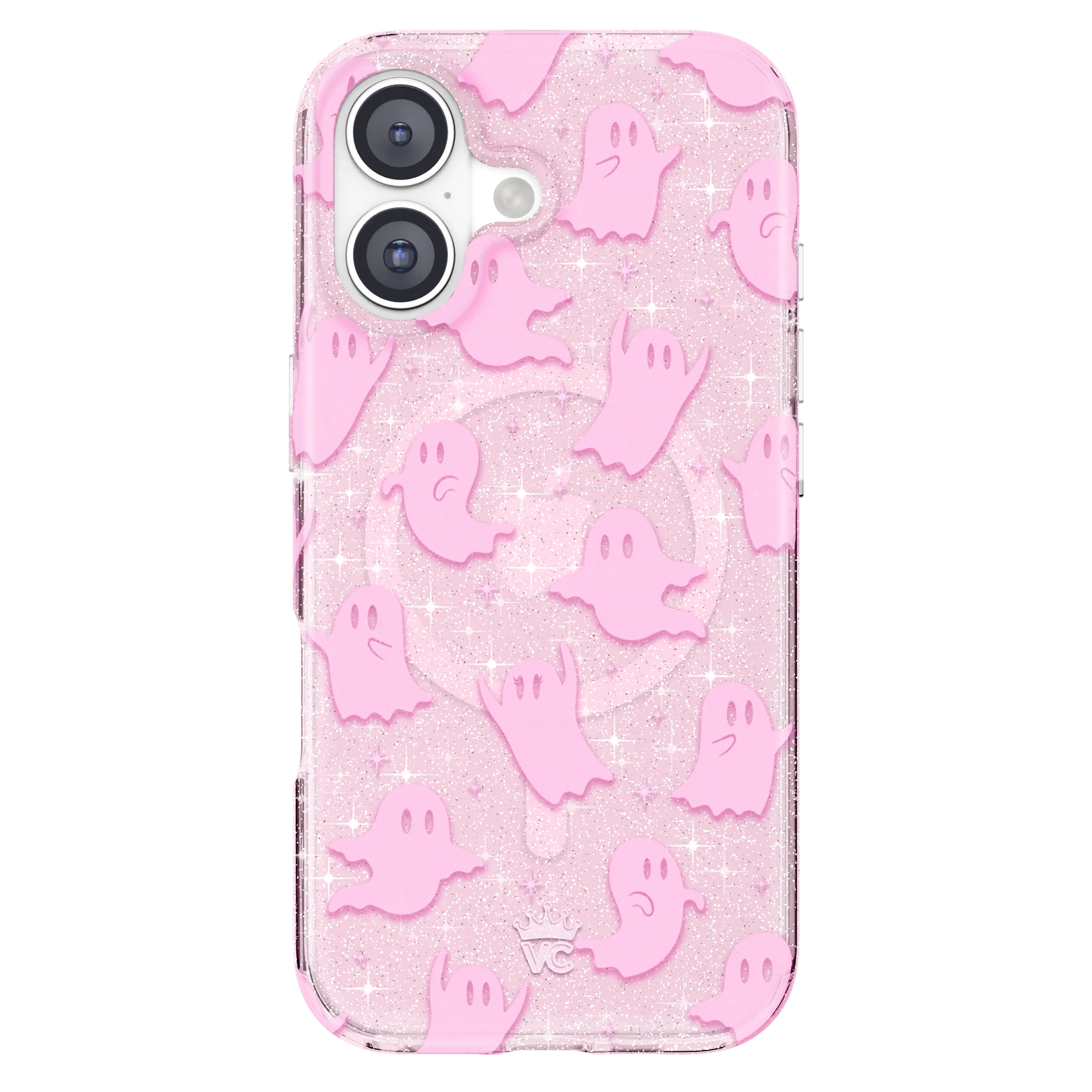 Ghosted Pink Glitter iPhone Case