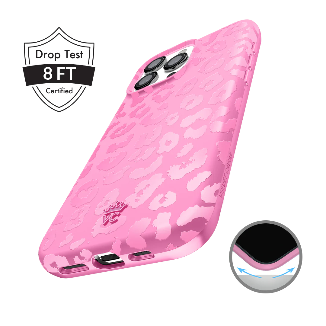 Hot Pink Leopard iPhone Case