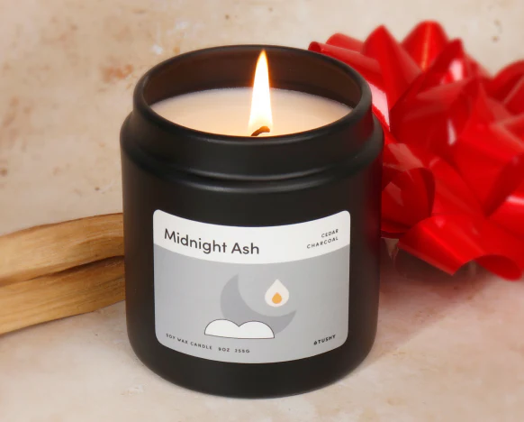 Midnight Ash Bathroom Candle