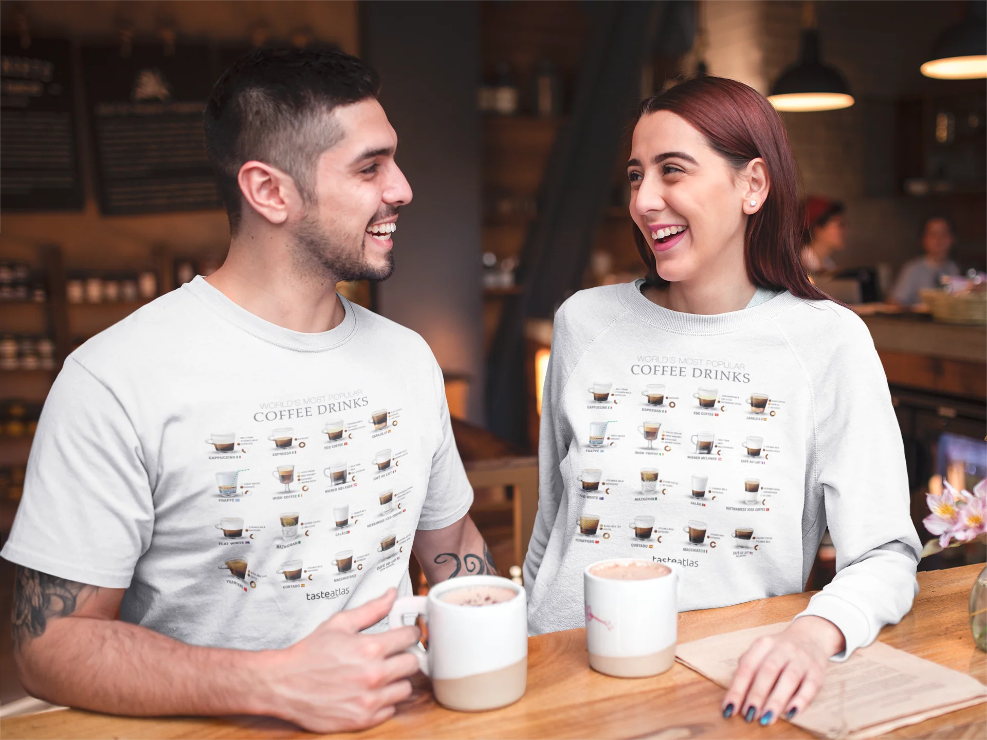 World's Most Popular Coffee Drinks Unisex Sweatshirt