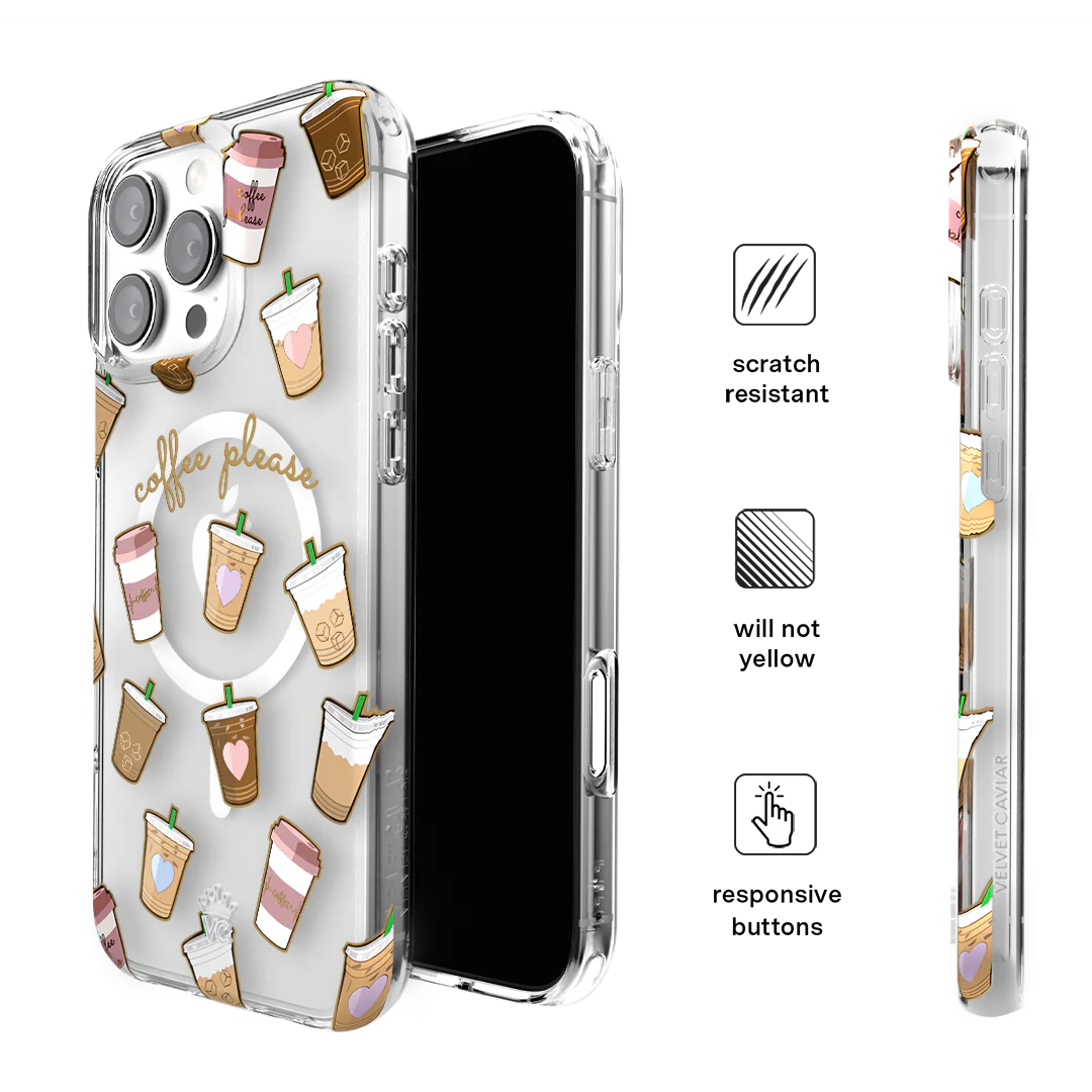 Coffee First iPhone Case