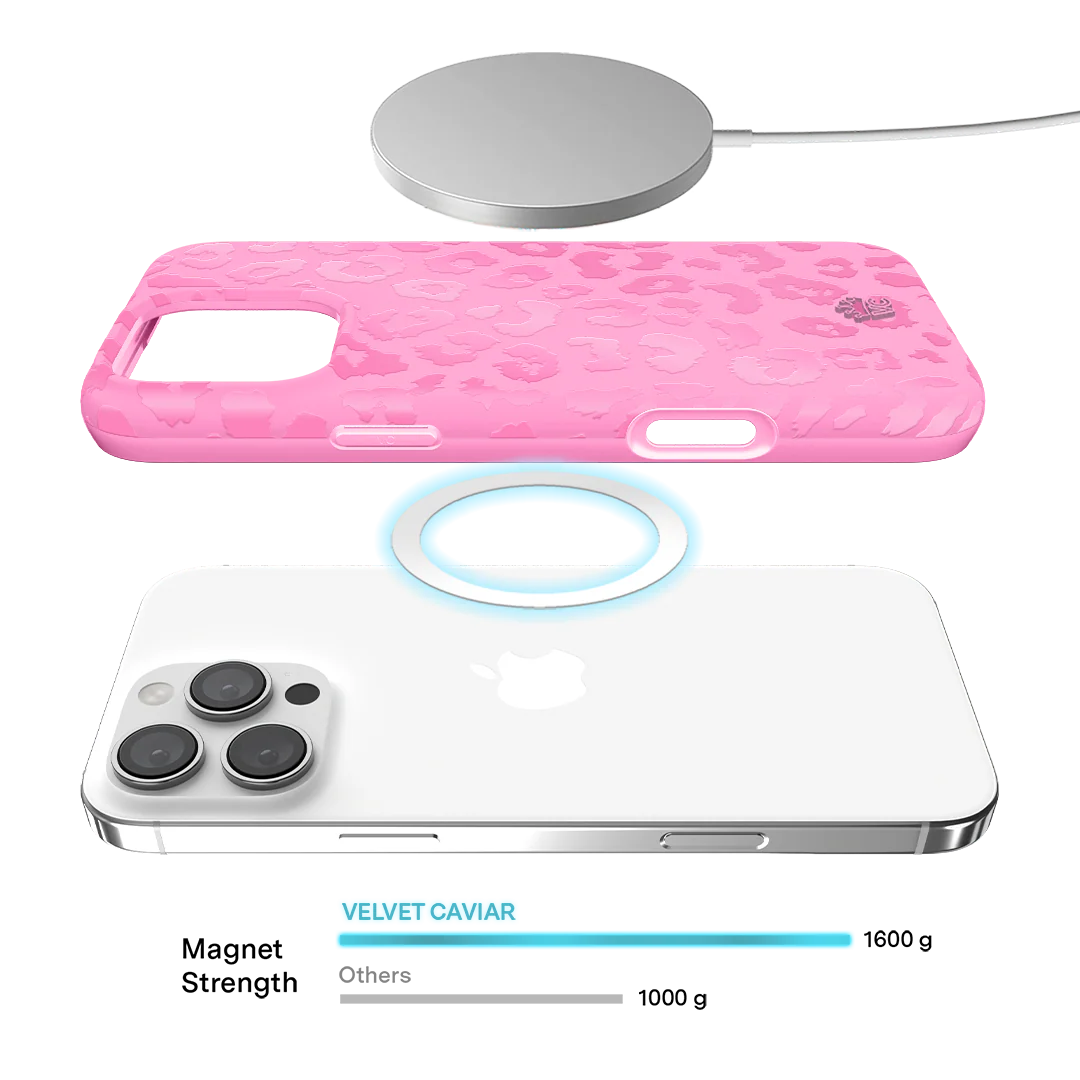 Hot Pink Leopard iPhone Case