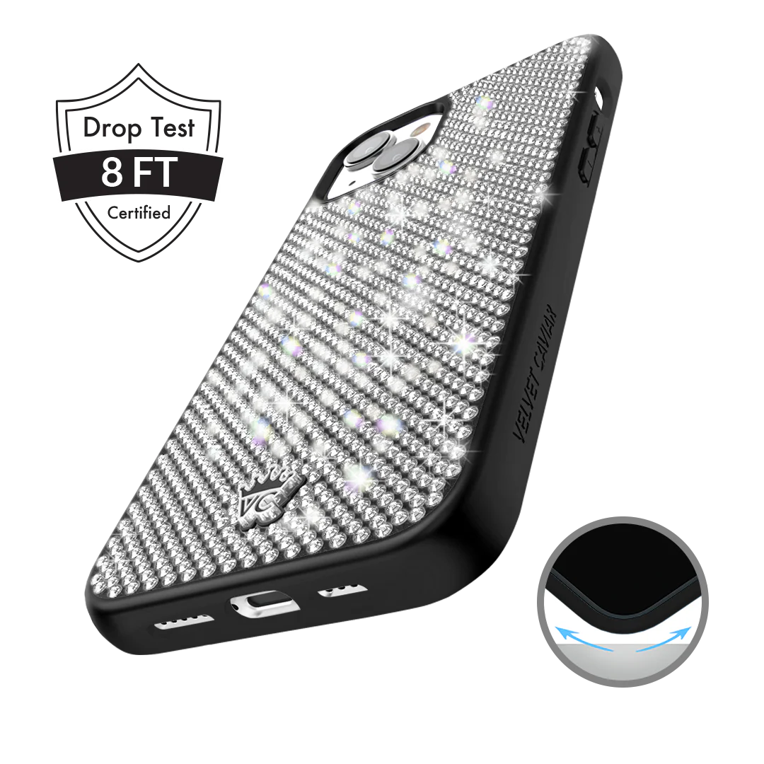 Black Caviar Crystals iPhone Case