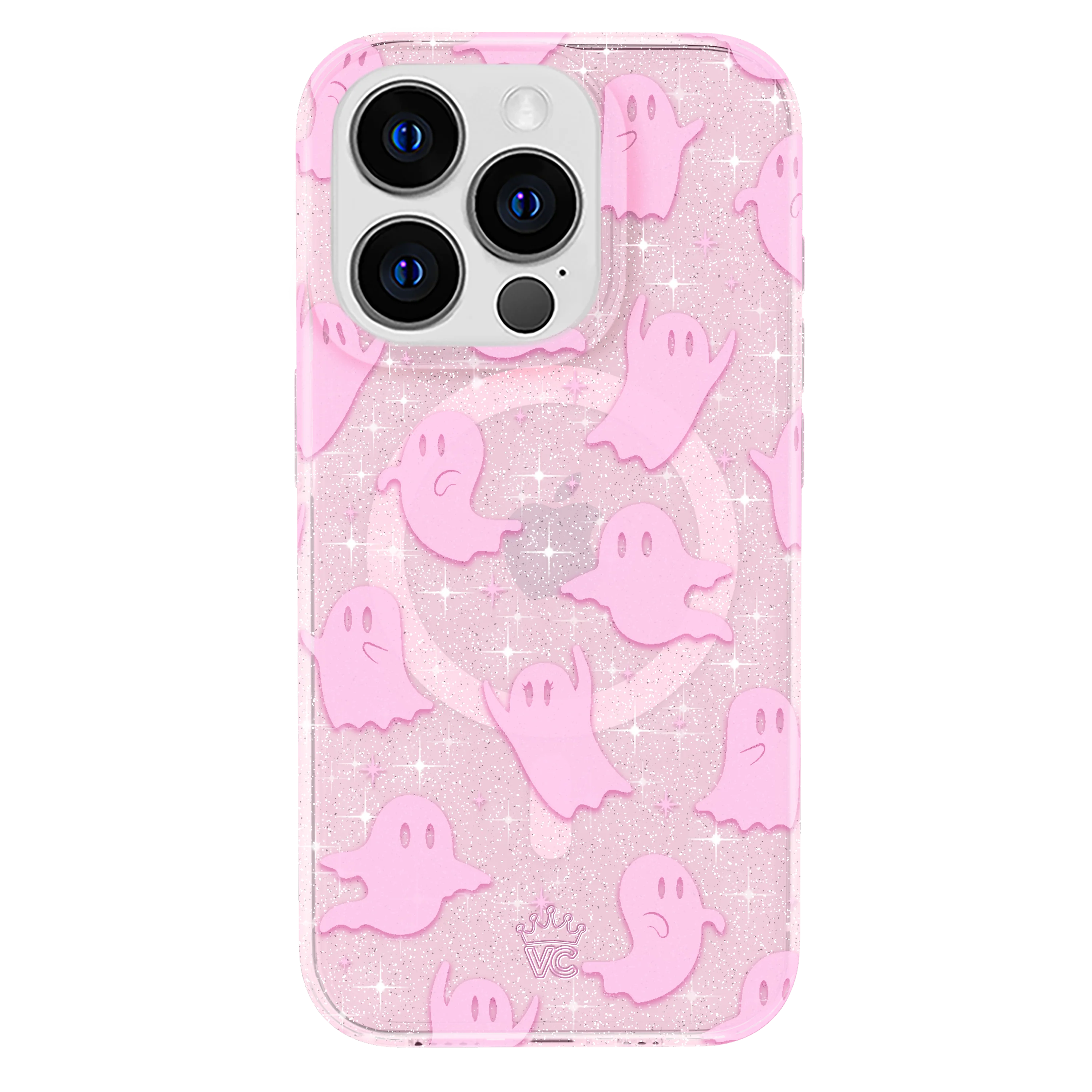 Ghosted Pink Glitter iPhone Case
